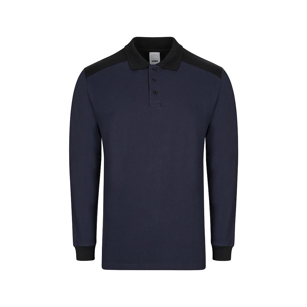 Polo stretch bicolor manga larga+S