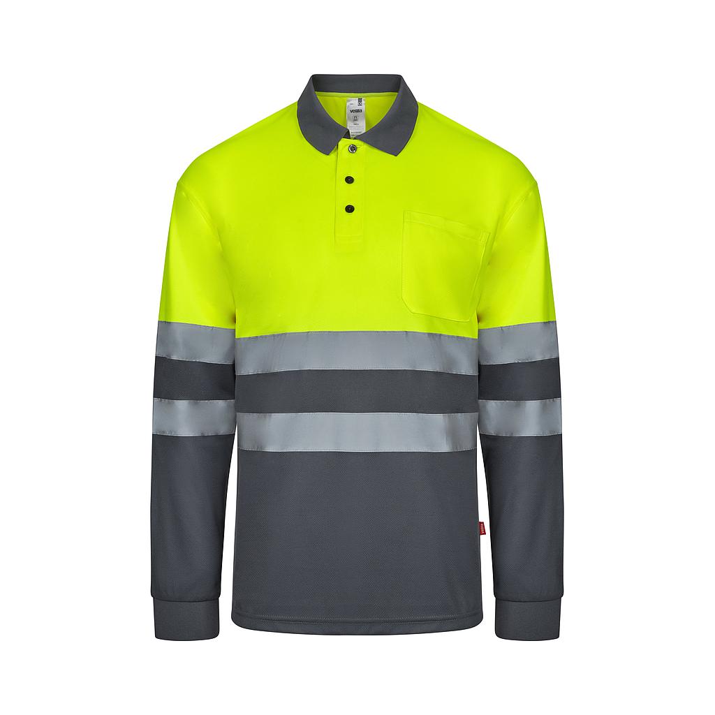 Polo bicolor manga larga av+S