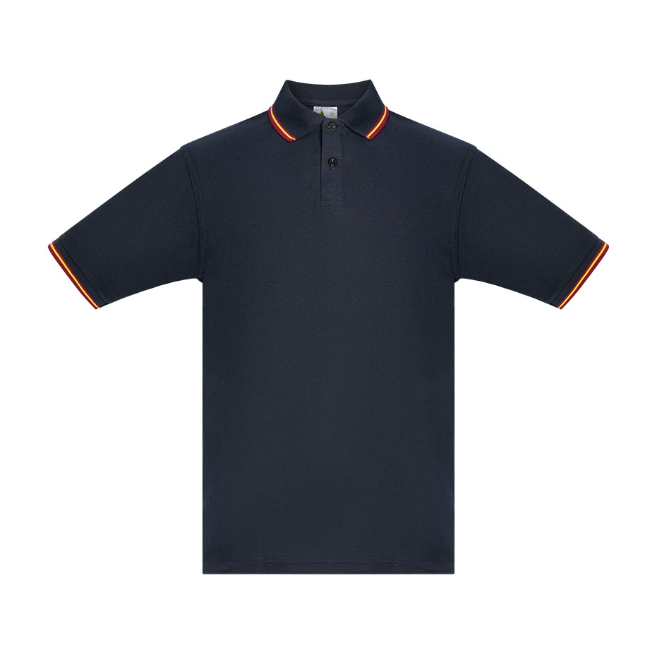 Polo piqué 190gr bandera española adulto+S