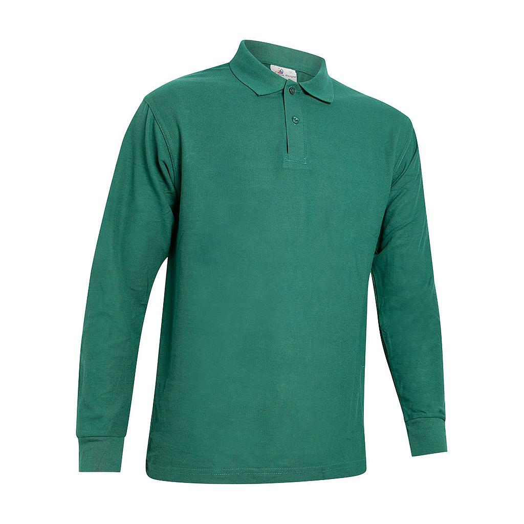 Polo piqué 210gr manga larga adulto+S