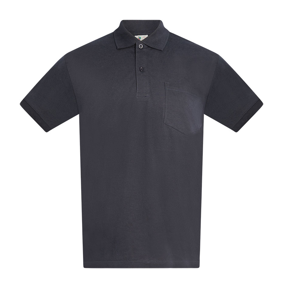 Polo punto liso bolsillo adulto+S