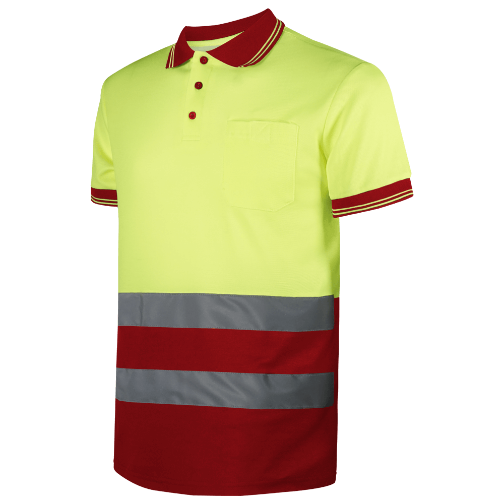 Polo piqué manga corta combinado av+S