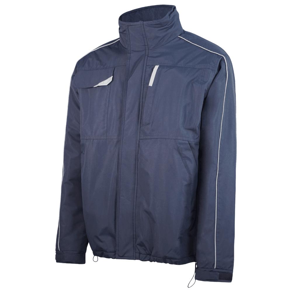 Parka ergonómica con faldón detalles reflectantes+S