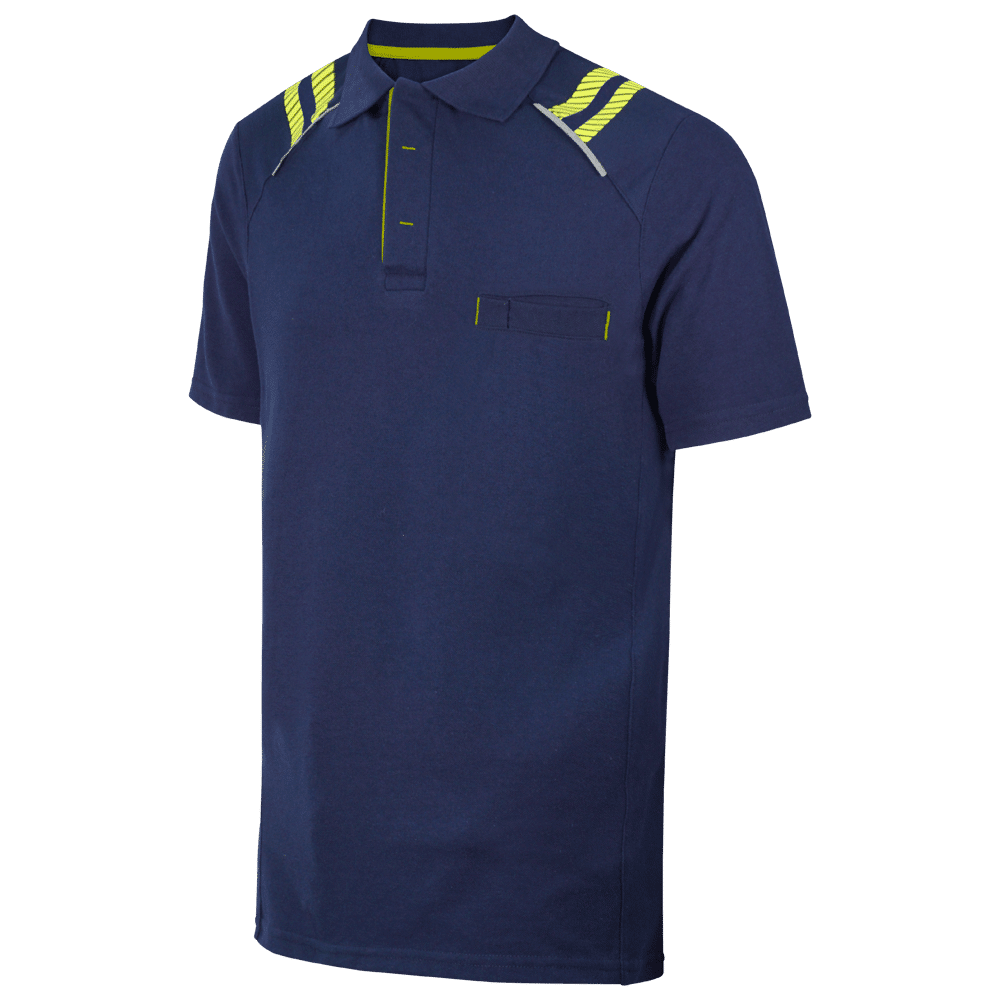 Polo manga corta contrastes av+S