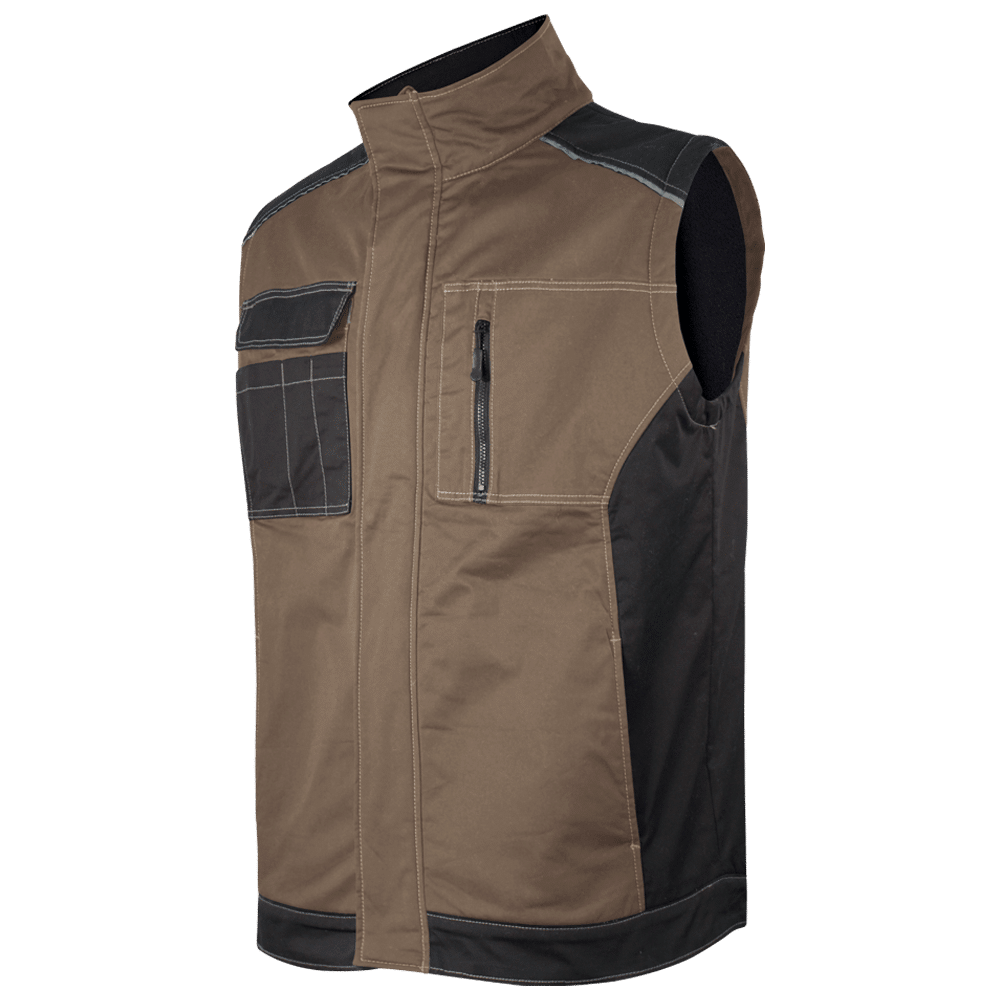 Chaleco elástico combinado forrado+S