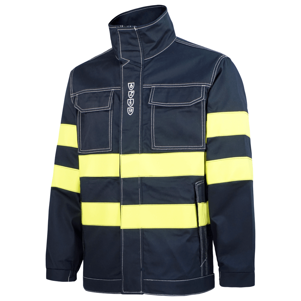 CAZADORA IGNÍFUGO ANTIESTÁTICO BANDAS AV+S