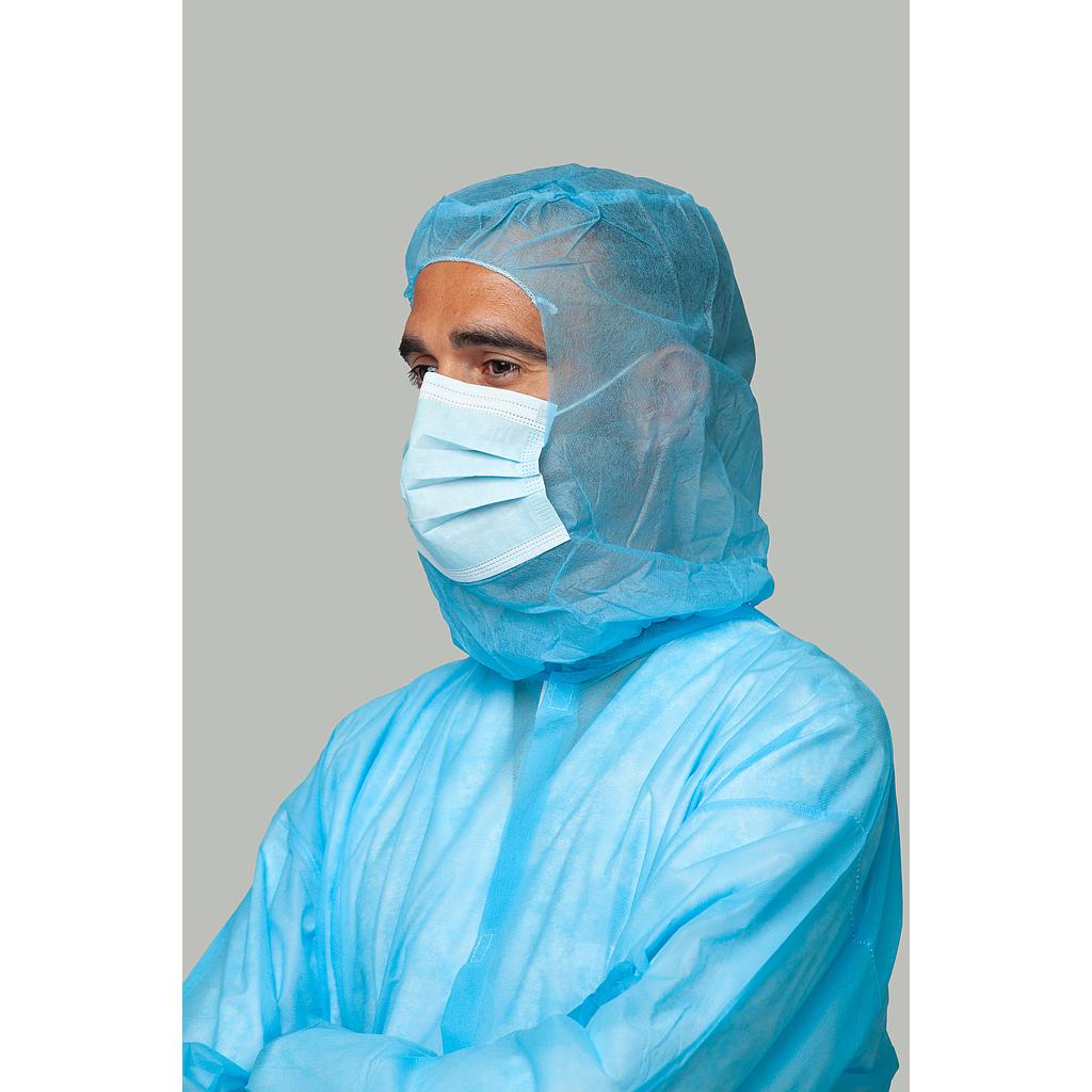BURKA/GORRO INTEGRAL DE POLIPROPILENO C/ MASCARILLA 25g/m2+S