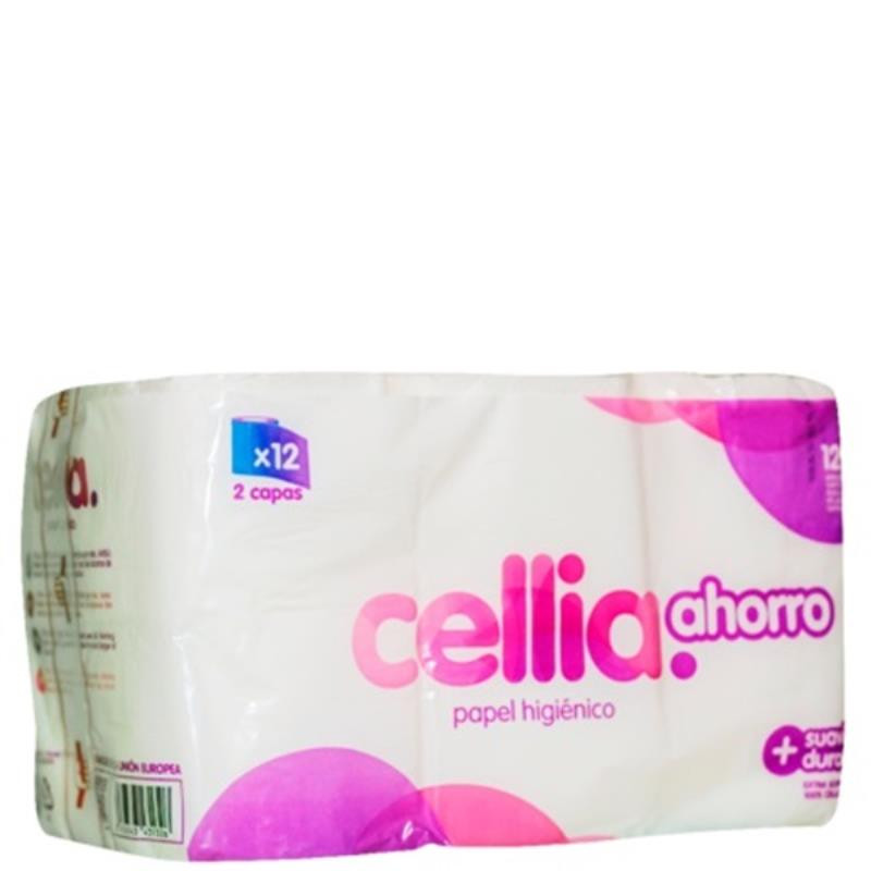 PAPEL HIGIÉNICO 12 ROLLOS CELLIA+S