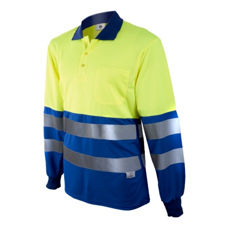 POLO MANGA LARGA ALTA VISIBILIDAD+S