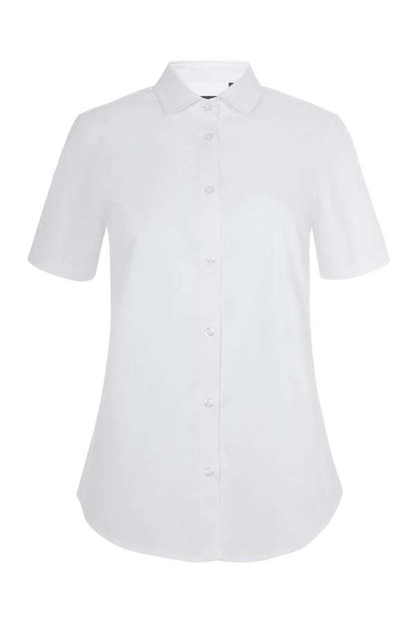 Camisa manga corta stretch mujer+S