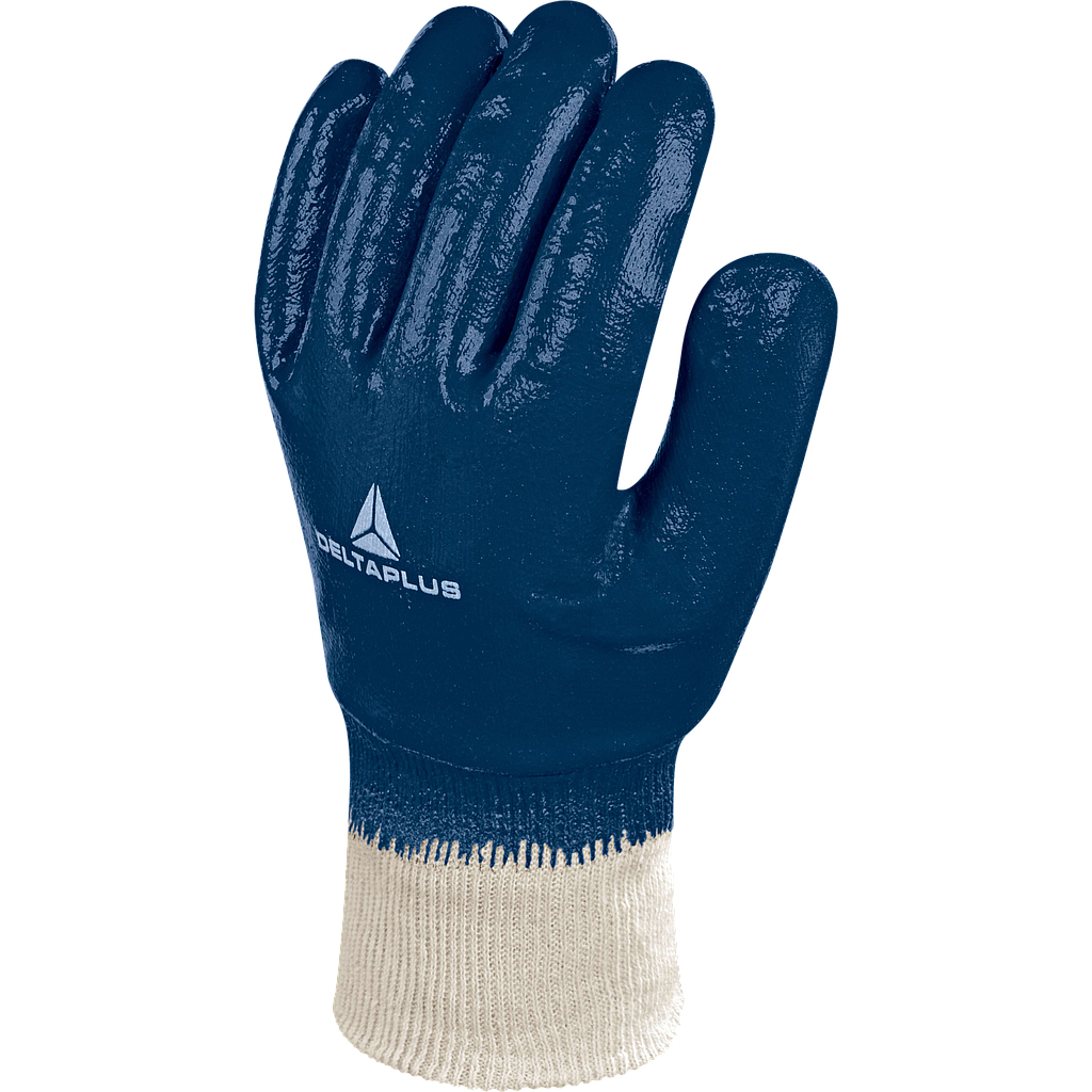 GUANTE NITRILO TODO CUBIERTO, SOPORTE JERSEY, PUÑO ELÁSTICO+S