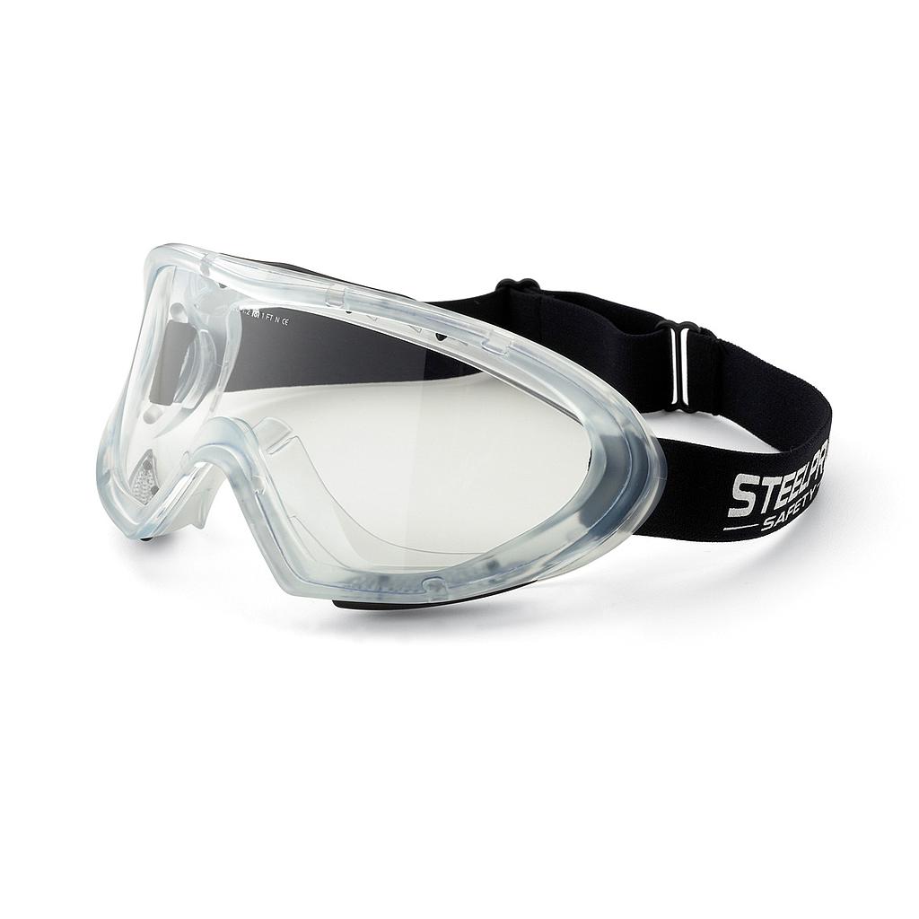 X10 - Gafa de seguridad panorámica con lente incoloro anti-vaho. EN166 + EN170.+S