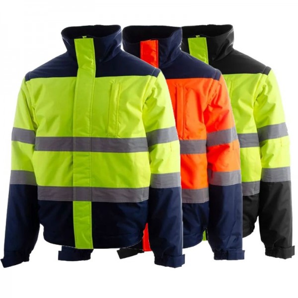 CAZADORA BOMBER ALTA VISIBILIDAD JUNGLE HV+S