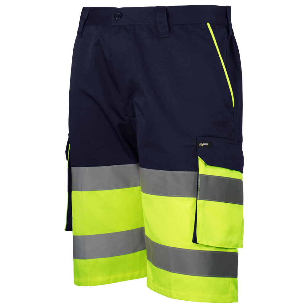 BERMUDA MULTIBOLSILLOS COMBINADO AV EN ISO 20471 CLASE 1+S