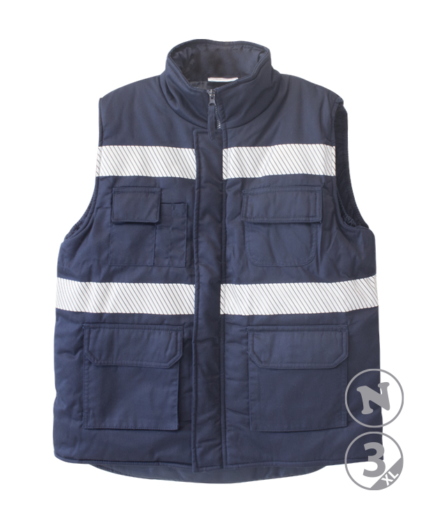 CHALECO MULTIBOLSILLOS C/ BANDAS REFL ELON+S