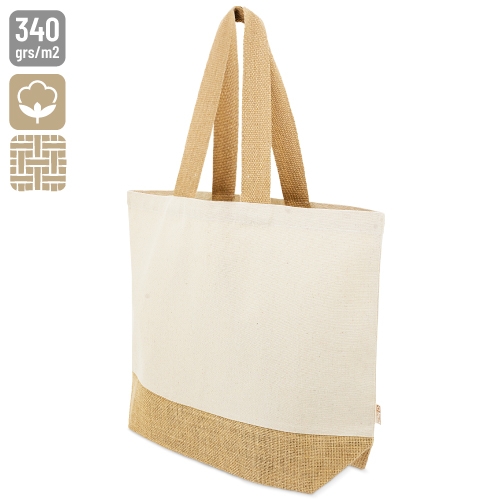BOLSA DE ALGODÓN Y YUTE "MISHA"+S