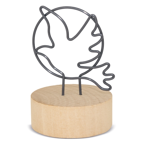 Memo Clip Con Base De Madera &quot;Espíritu&quot;+S