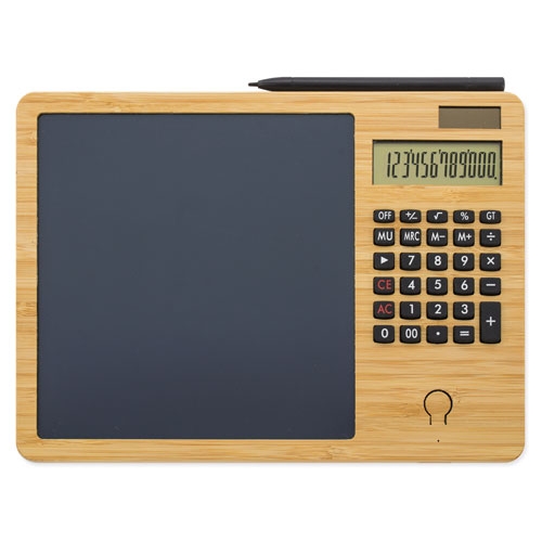 Calculadora bambu con pizarra automatica &quot;Glasgow&quot;+S