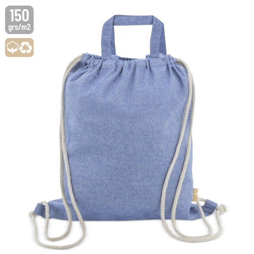 Bolsa mochila de algodón reciclado &quot;Agra&quot;+S