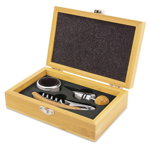 Set de vino bambu &quot;Siena&quot;+S