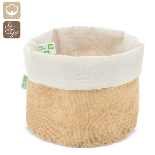 Panera de algodón y jute natural +S