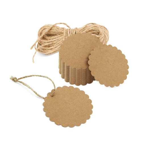 Etiqueta kraft festoneada &quot;Betsy&quot;+S