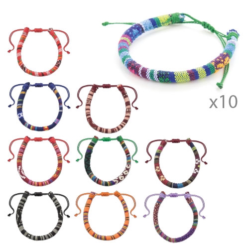 Set 10 pulseras &quot;Friendship&quot;+S