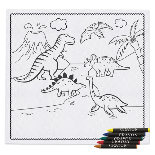 Mantel entretenimiento infantil con ceras &quot;Saurus&quot;+S