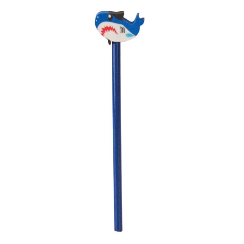 Lapiz madera tiburon azul+S