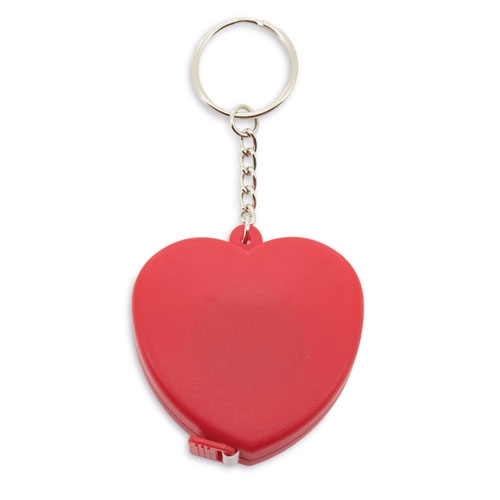 Llavero cinta metrica corazon+S