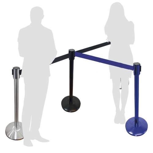 Postes separadores cinta retractil &quot;Divison&quot;+S