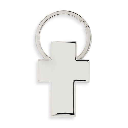 Llavero metalico forma cruz &quot;Christian&quot;+S