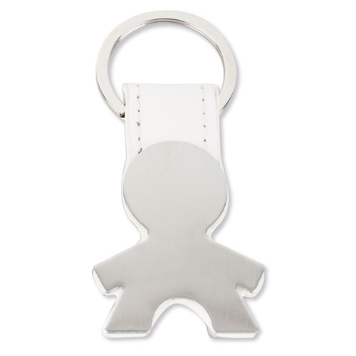 Llavero metalico forma niño+S