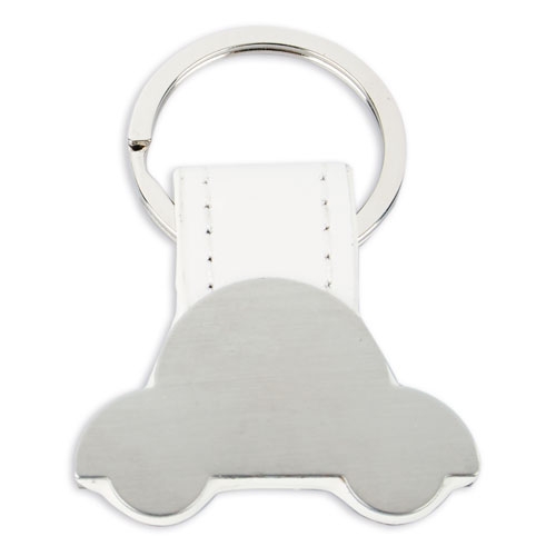 Llavero metalico forma coche+S