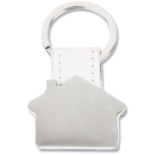 Llavero metalico forma casa+S