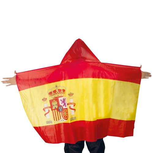 Poncho bandera española &quot;Festejo&quot;+S
