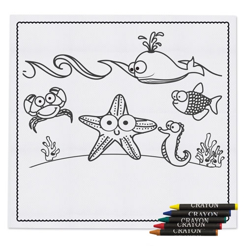 Mantel entretenimiento infantil con ceras &quot;Marin&quot;+S