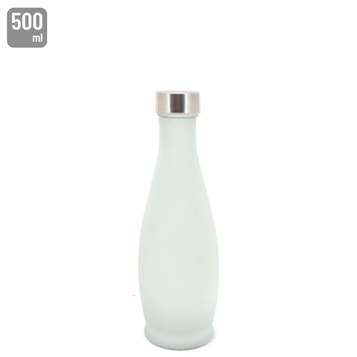 Botella esmerilada 500ml &quot;Aqua sana&quot;+S