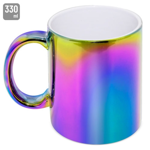 Mug ceramica metalizada multicolor &quot;Sybal&quot;+S