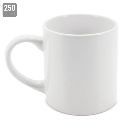 Mug sublimacion 250 ml blanca &quot;Lungo&quot;+S