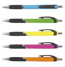 Boligrafo plastico break 5 colores surtidos+S