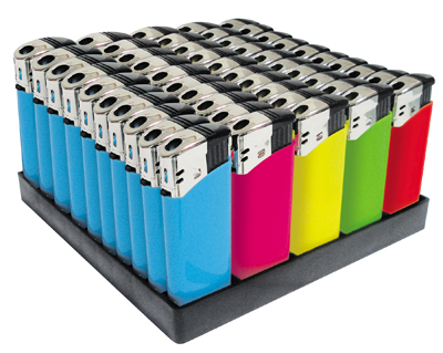 Encendedor electronico piski 5 colores surtidos+S