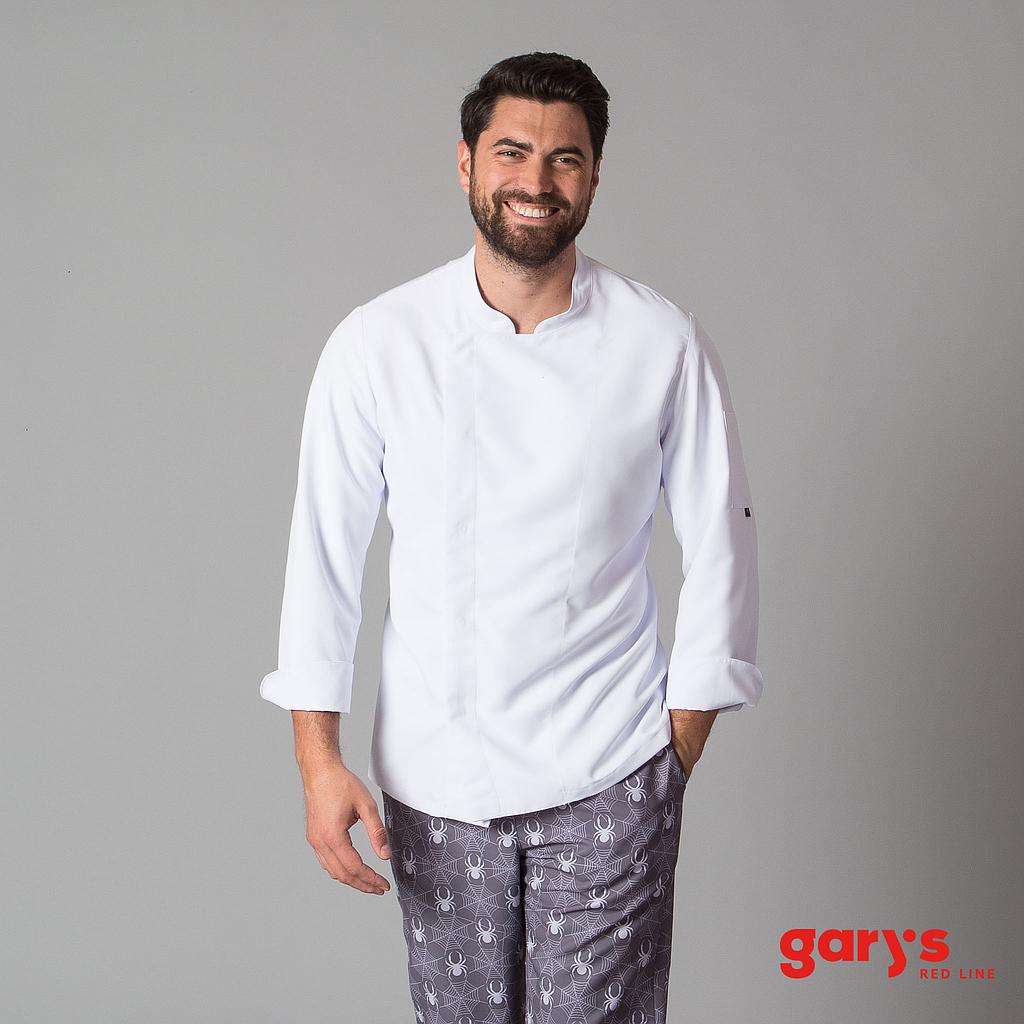 CHAQUETA COCINA UNISEX MEJIA &quot;RED LINE&quot;+S