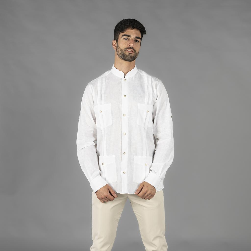 GUAYABERA HOMBRE CUELLO MAO BORNEO+S