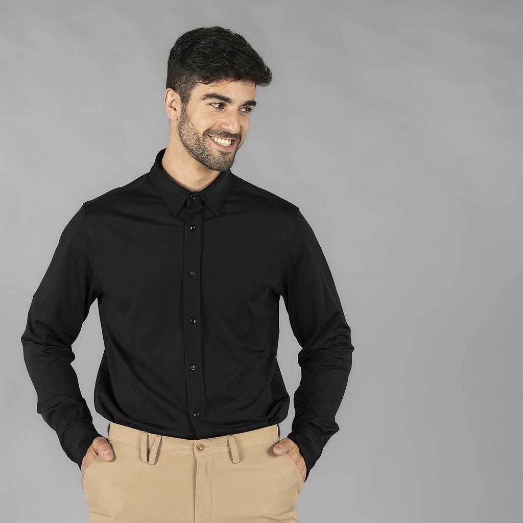 CAMISA HOMBRE INTERLOCK CUELLO CAMISERO LUZON+S