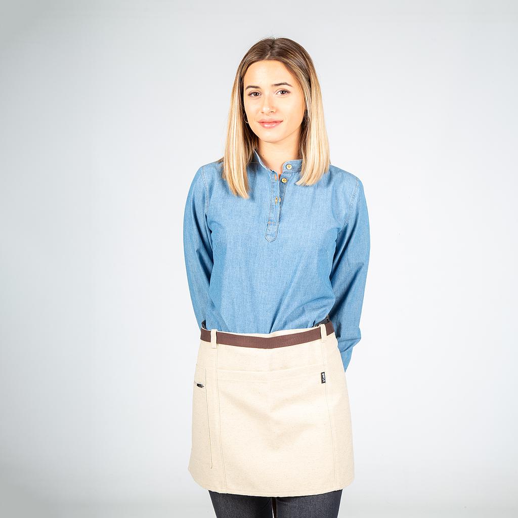 DELANTAL CORTO BEIGE 35X67 CM+S