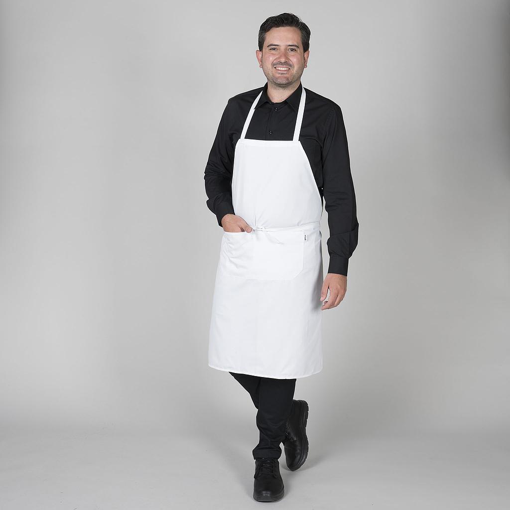 DELANTAL PETO Y BOLSILLO CINTAS 90X75 CM +S