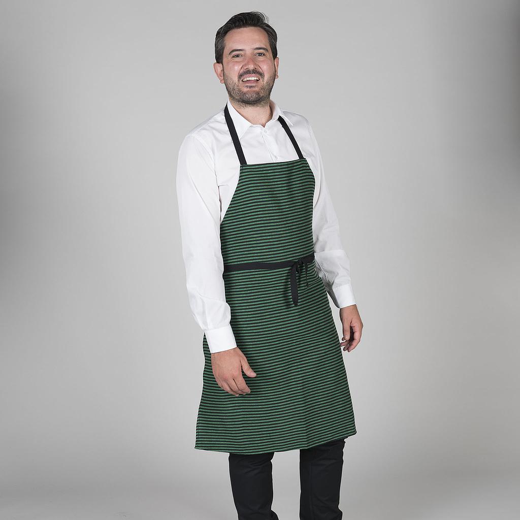 DELANTAL CARNICERO RAYAS 90X75 CM+S