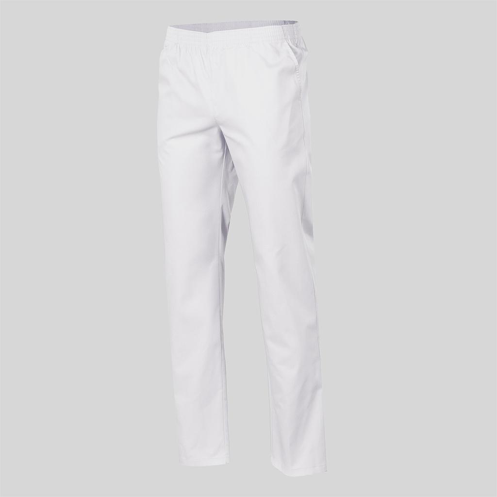 PANTALON SANITARIO SARGA BLANCA BOLS. GOMA ENTERA+S