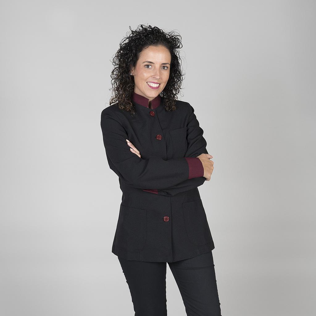 BLUSA MUJER CUELLO MAO MANGA LARGAARGA COMBI+S